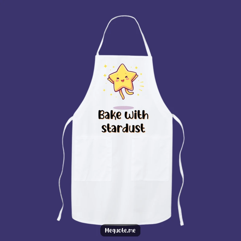 Funny Sparkling Star Cartwheel Apron: Cook with Cosmic Cheer