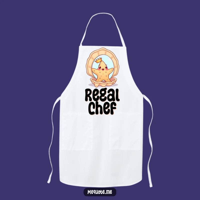Funny Starfish Vanity Apron: Regal Kitchen Wear, Perfect Humorous Gift for Chefs