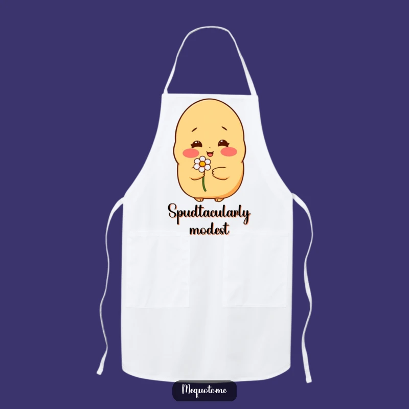 Funny Shy Potato Flower Apron: Cook with Sweetness