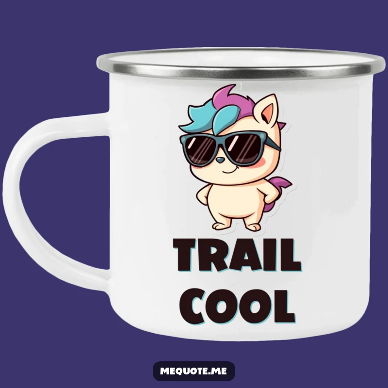 Funny Cool Character Camping Mug: Sip Your Adventure with this Hilarious Sunglasses Design