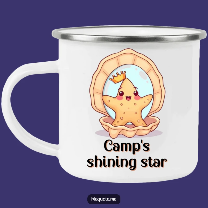 Funny Starfish Vanity Camping Mug: Regal Design, Perfect Humorous Gift