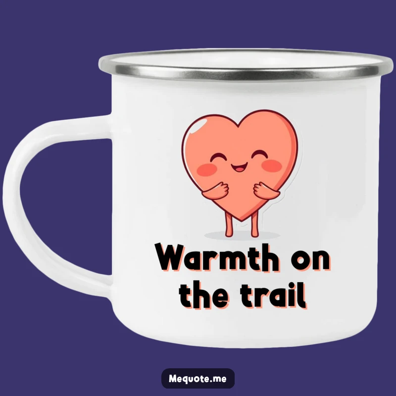 Durable Funny Heart Hug Camping Mug: Share Love on Adventures