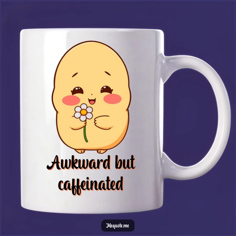 Funny Shy Potato Flower Mug: Sweet Gift for a Friend