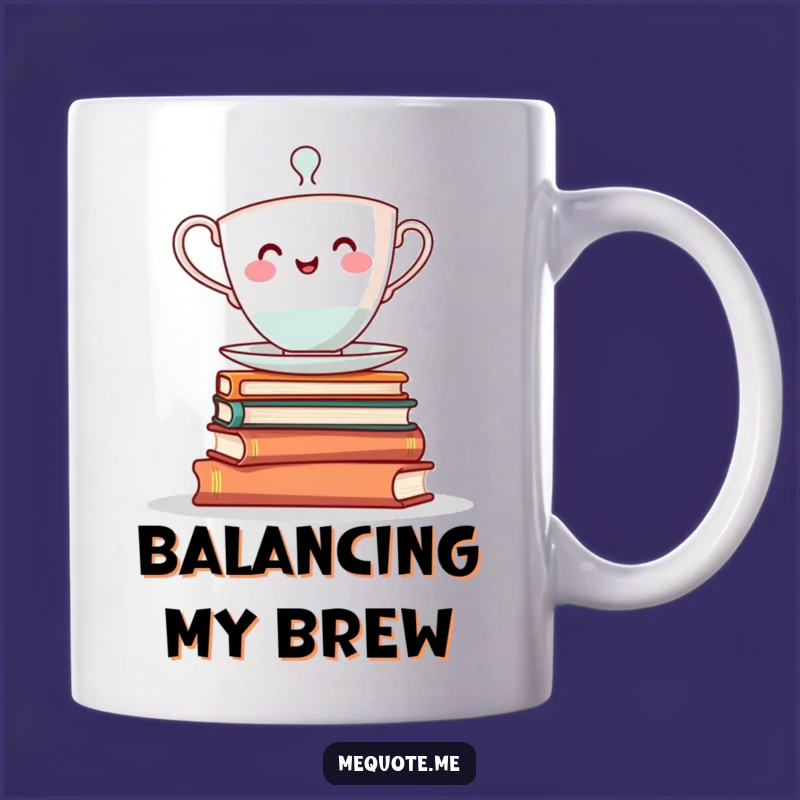 Funny Teacup Books Mug: Smart & Cheerful Gift