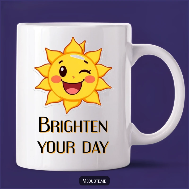 Funny Happy Sun Wink Mug: Bright & Cheerful Gift for Sunshine Lovers