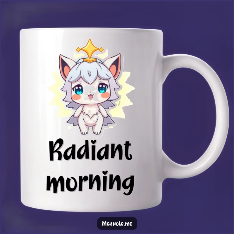 Funny Aura Mug: Proud Character with Glowing Aura, Positive Gift
