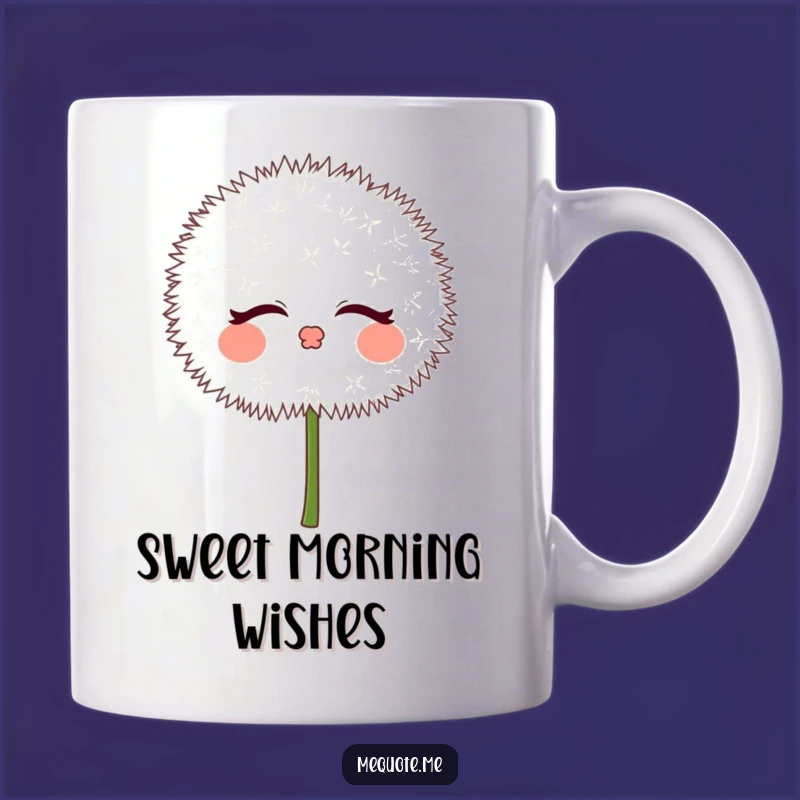 Funny Dandelion Puff Kisses Mug: Whimsical & Playful Gift for Dreamers