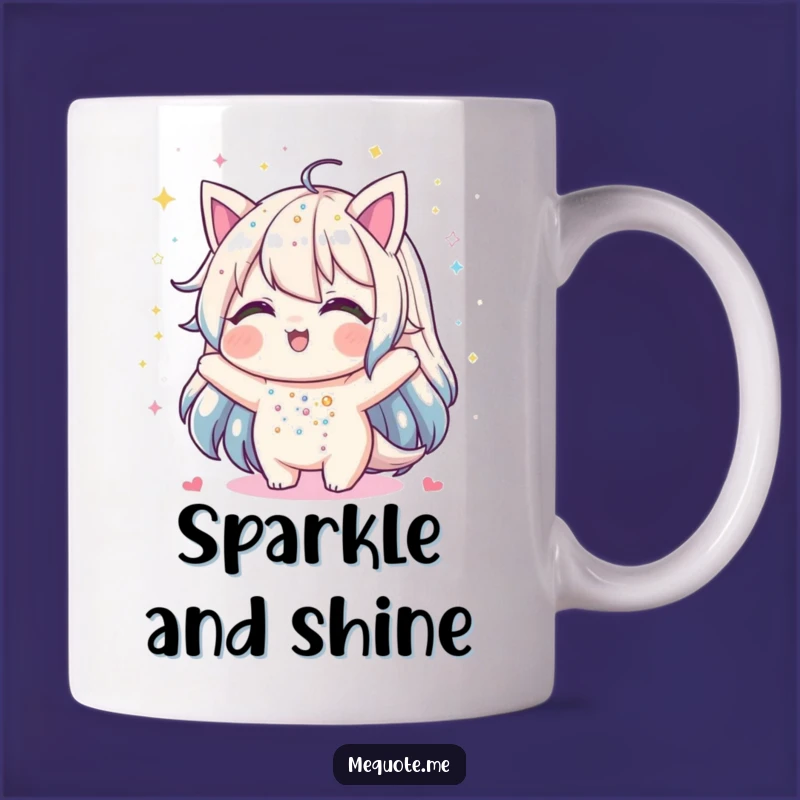 Funny Glitter Shower Mug: A Sparkly Character Gift for a Dazzling and Hilarious Start