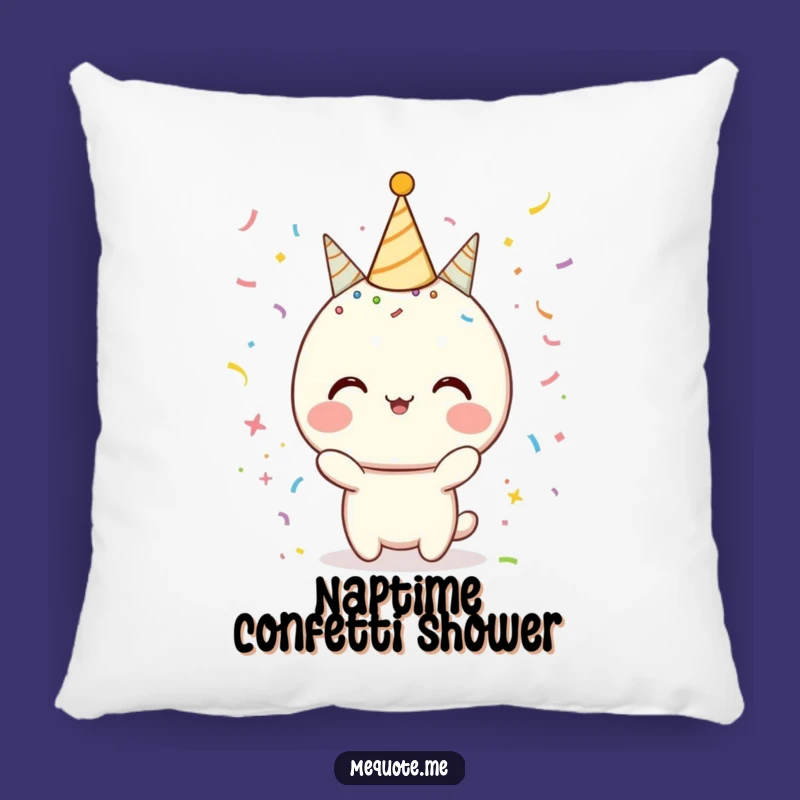 Funny Celebration Pillow: Comfy Confetti Cushion, Perfect Funny Gift