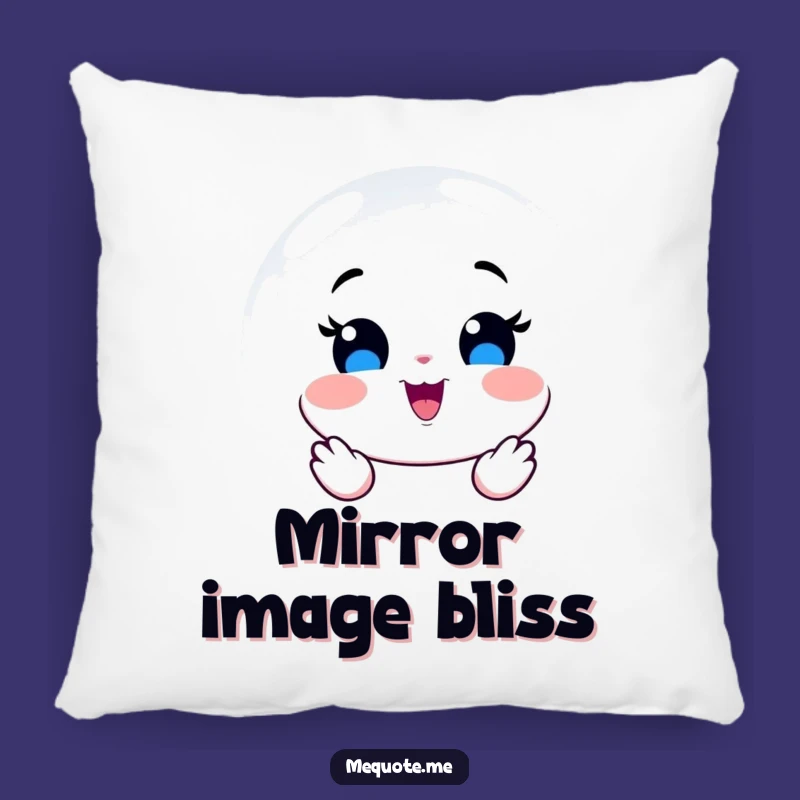 Funny Mirror Joy Pillow: Add a Touch of Happiness with this Hilarious Reflection Cushion