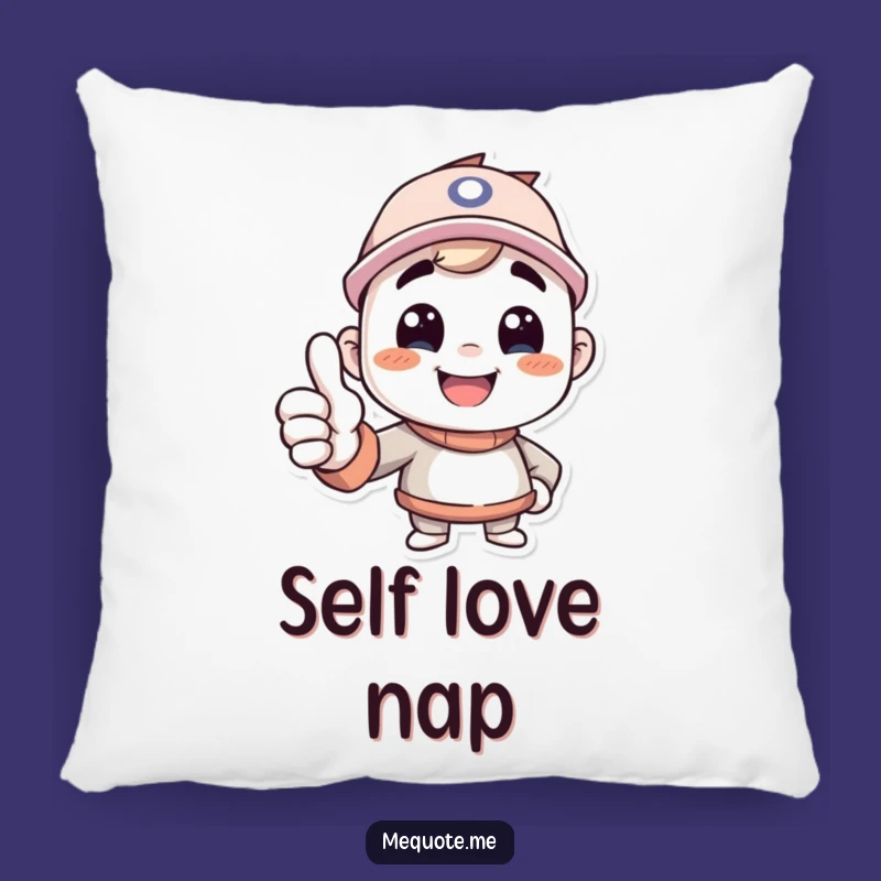 Funny Confidence Booster Pillow - Comedic Self-Approval Comfort