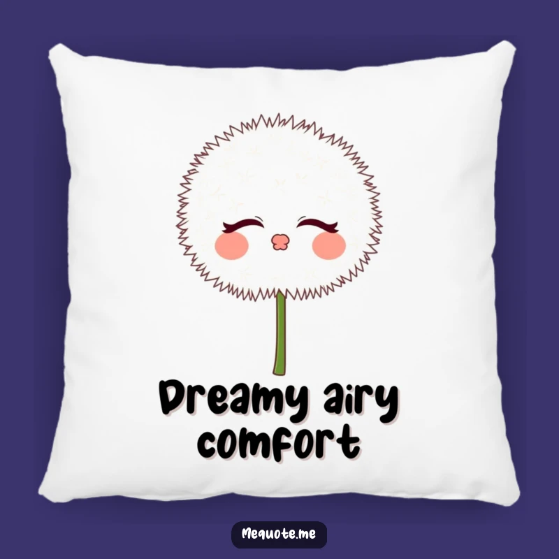 Soft Funny Dandelion Puff Kisses Pillow: Cozy Comfort & Sweet Dreams