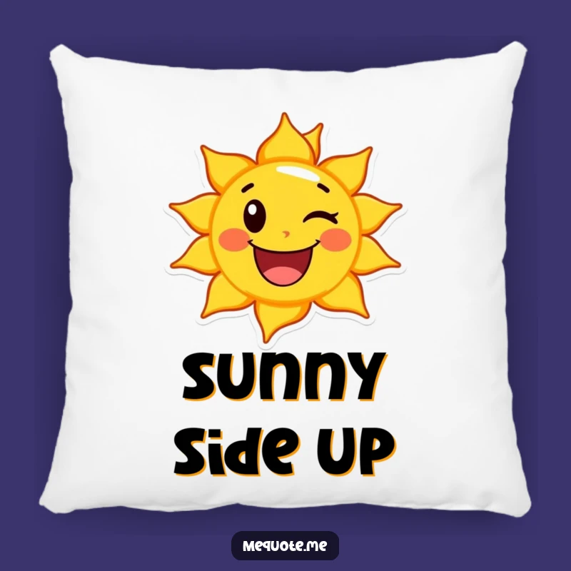 Soft Funny Happy Sun Wink Pillow: Cozy Comfort & Radiant Smiles