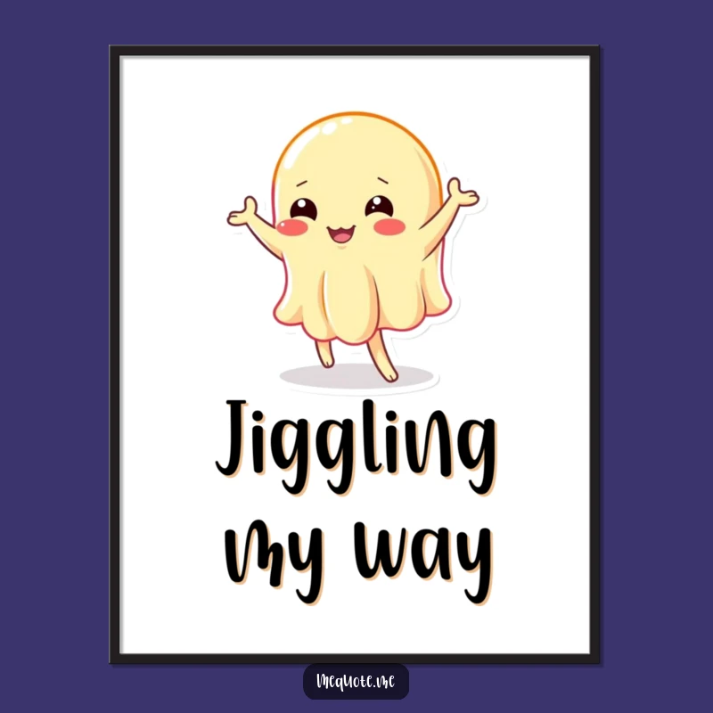 Funny Wobbly Jelly Dance Digital Art: Instant Fun