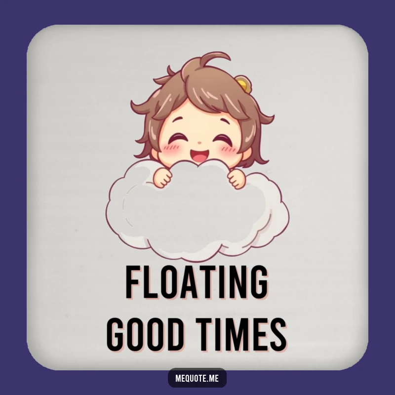 Funny Cloud Coaster Set - Hug Your Drinks with Joy, Perfect Funny Gift