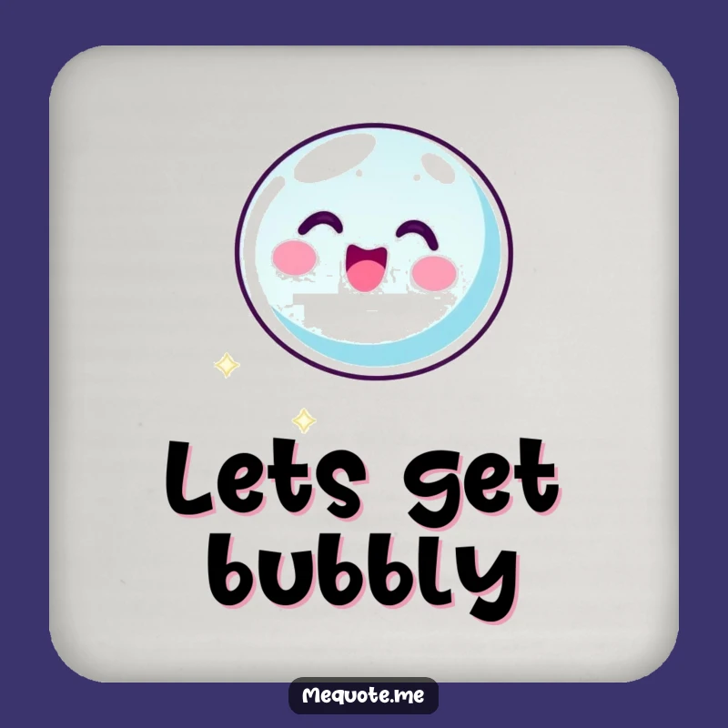 Funny Bubble Coaster Set: Glee Icon Character Protection, Perfect Cheerful Gift