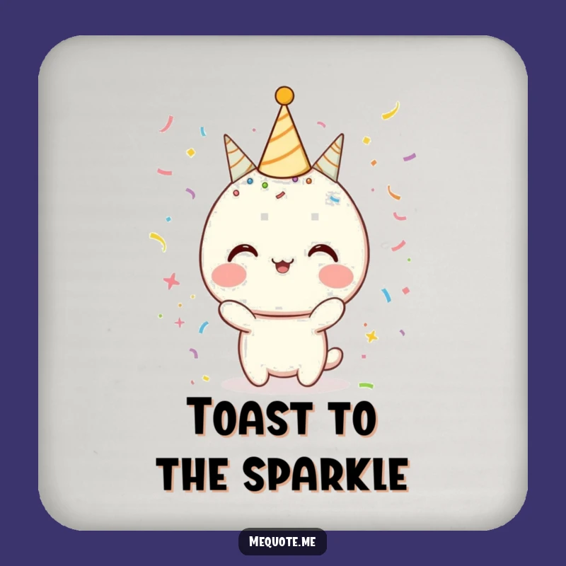 Funny Celebration Coaster: Festive Drinks, Ideal Funny Gift