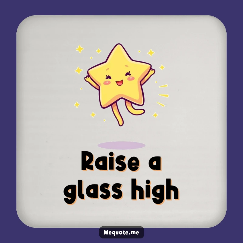 Funny Sparkling Star Cartwheel Coaster Set: Protect Surfaces with Cosmic Flair