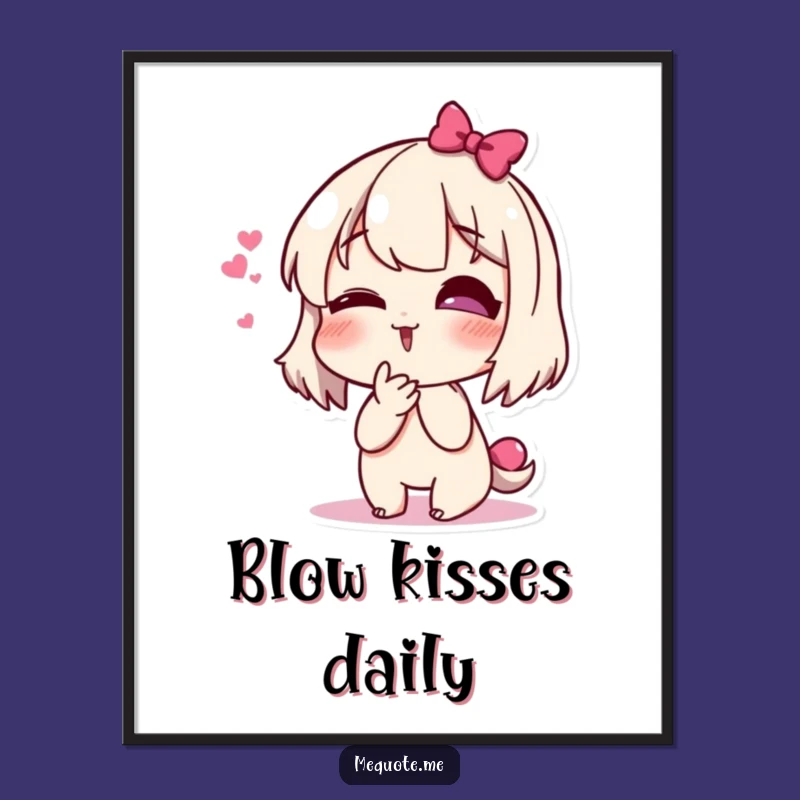 Funny Giggling Kiss Poster: Brighten Your Walls with This Hilarious Character's Charm