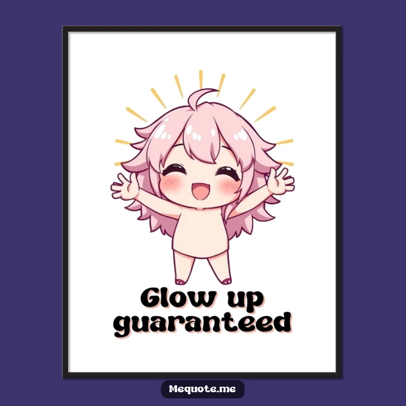 Funny Confident Stance Poster: Bold Character Art, Great Funny Gift