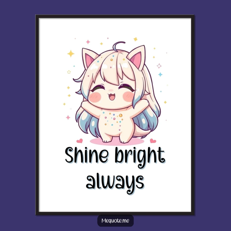 Funny Glitter Shower Poster: Decorate with Sparkle and This Hilarious Character