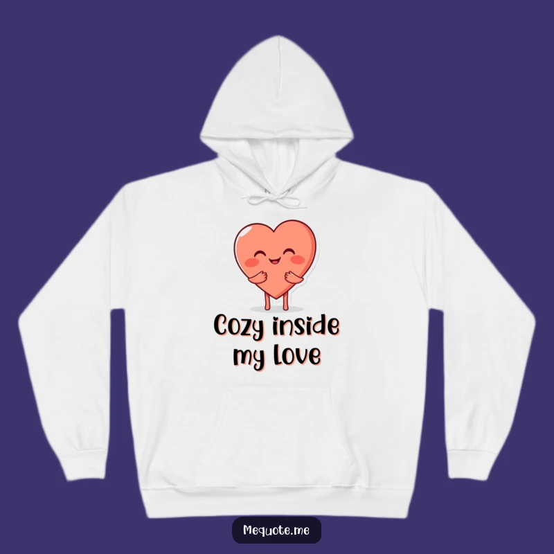 Cozy Funny Heart Hug Hoodie: Snuggle Up with Adorable Affection