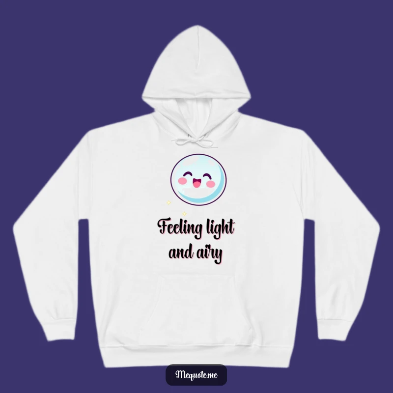 Funny Cozy Bubble Hoodie: Floating Glee Icon Character, Perfect Warm Gift