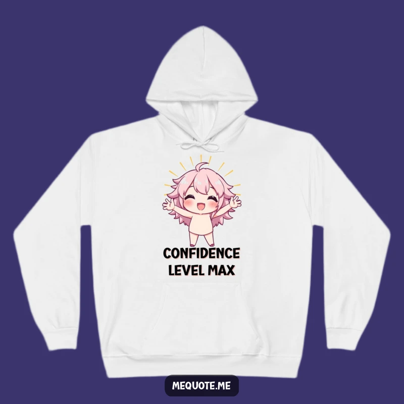 Funny Confident Stance Hoodie: Cozy Character Power, Ultimate Funny Gift
