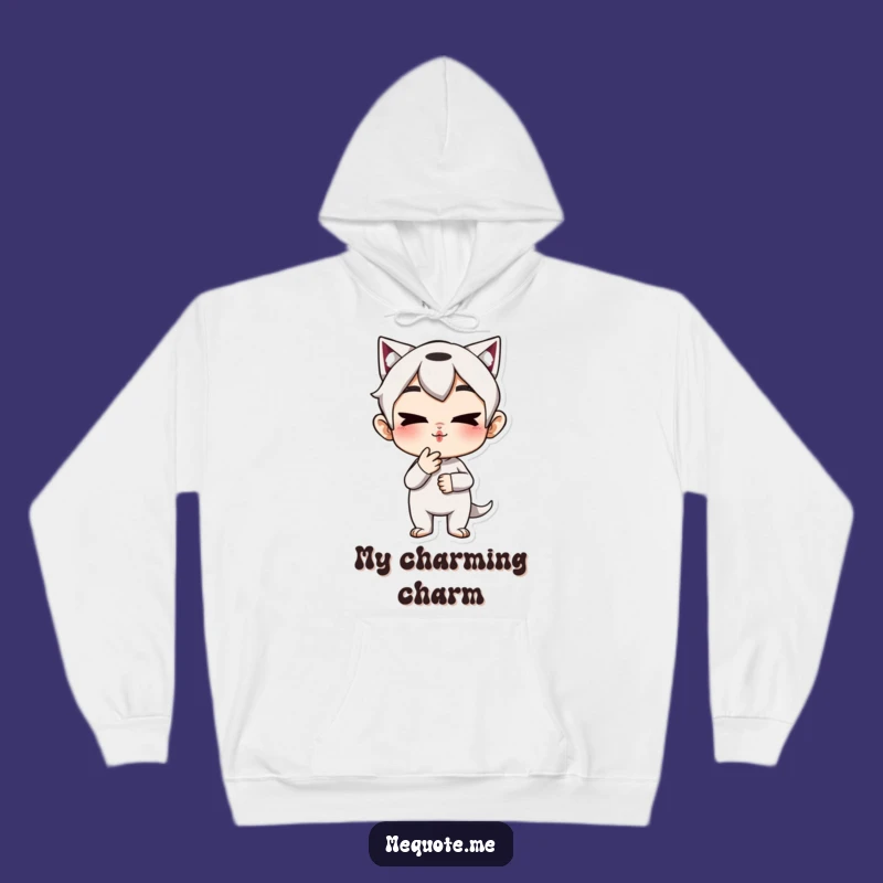 Funny Hoodie: Cozy Up with a Kiss-Blowing Character