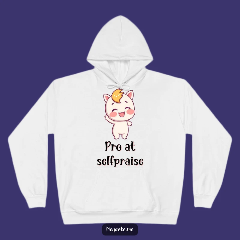 Funny Self-Pat Hoodie: Cozy Character Comfort, Ultimate Funny Gift