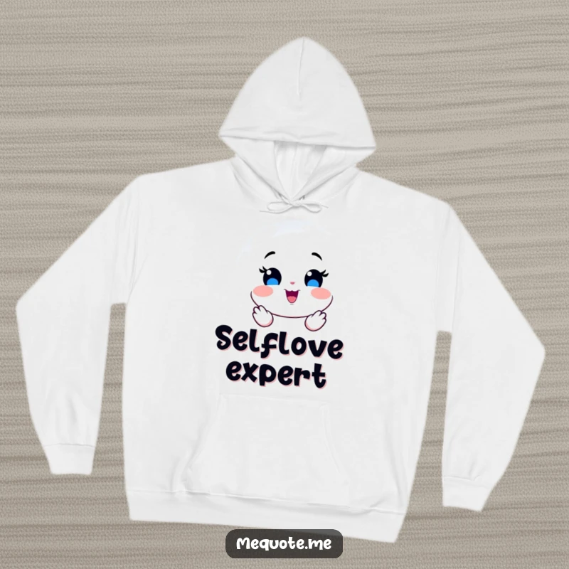 Funny Hoodie showcasing a beaming mirror character reflecting contagious pure joy and ultimate happiness.