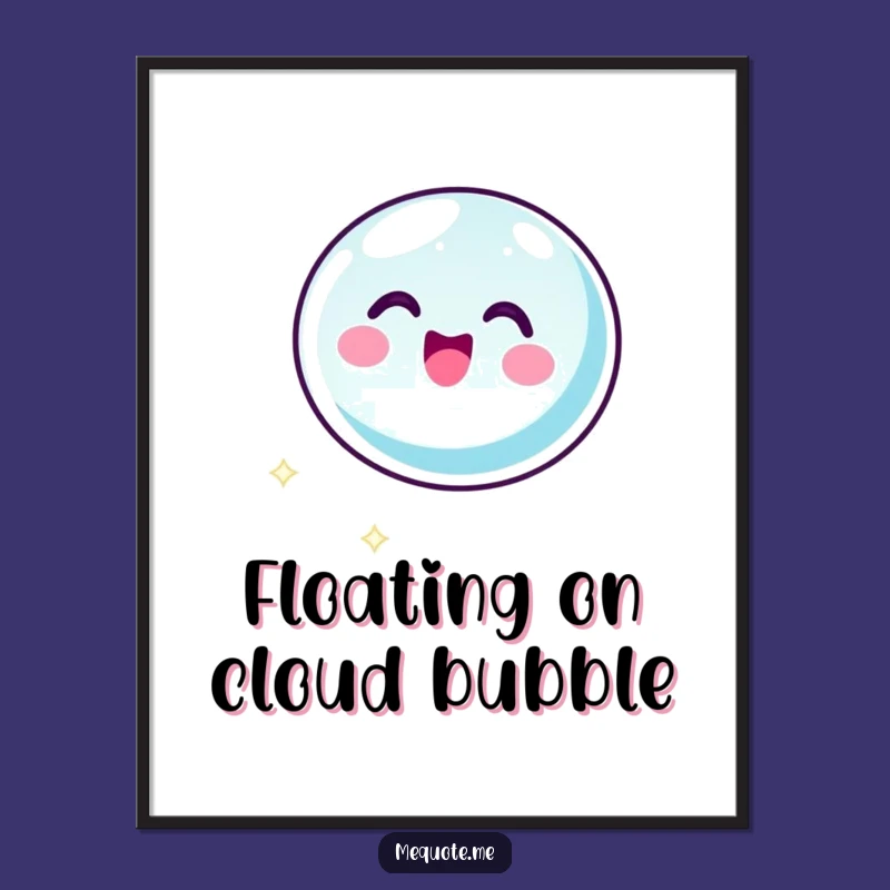 Free Printable Bubble Wall Art: Funny Floating Downloadable Decor