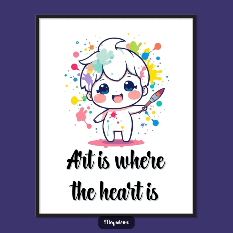 Free Printable Paintbrush Wall Art: Funny Colorful Downloadable Decor