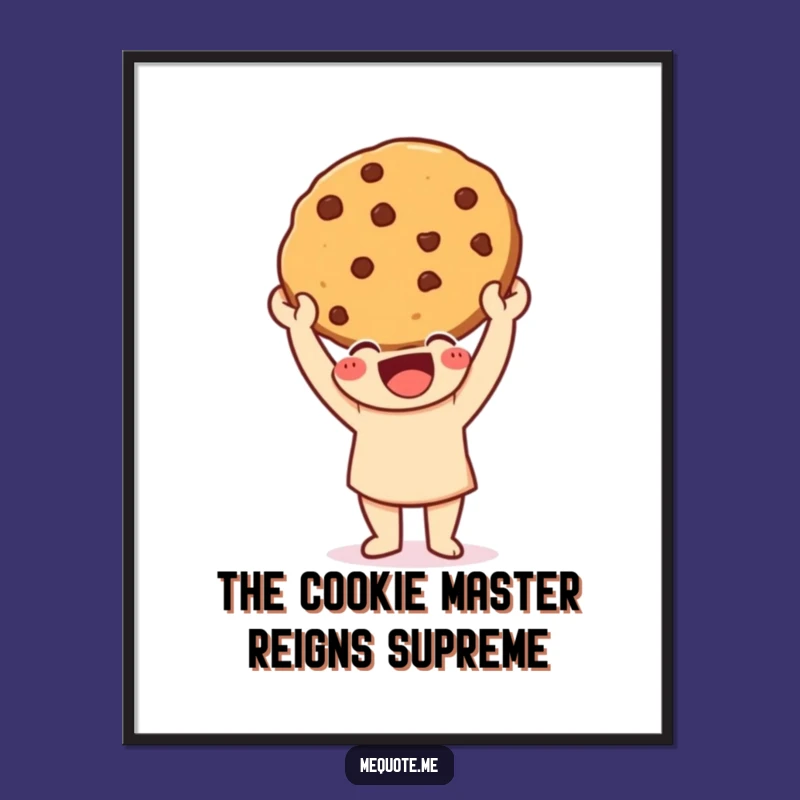 Funny Free Printable Wall Art: Cookie Champ Character, Hilarious Downloadable Decor & Gift!
