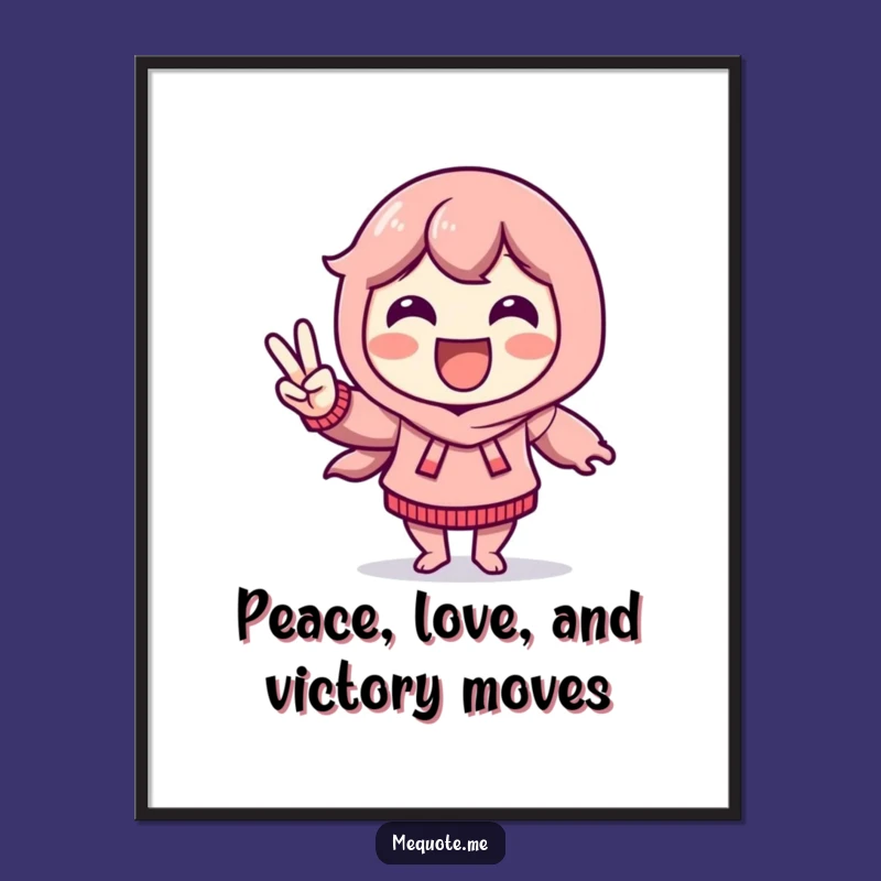 Funny Free Printable Wall Art: Victory Dancer Character, Hilarious Downloadable Decor & Gift!