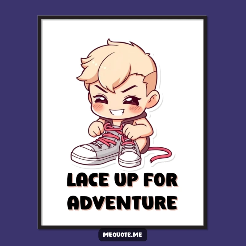 Free Printable Wall Art: Determined Character, Fun Downloadable Decor!