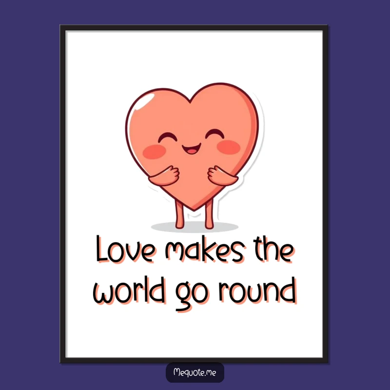 Loving Free Printable Heart Art: Warm Hug Downloadable Poster