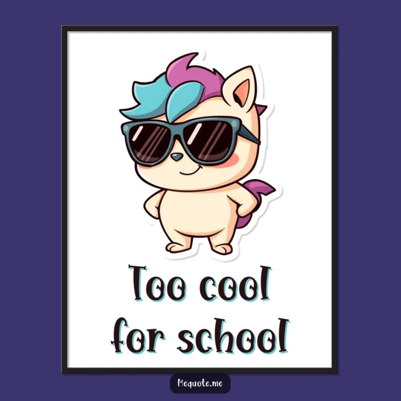 Free Printable Wall Art: Cool Character, Funny Downloadable Decor!