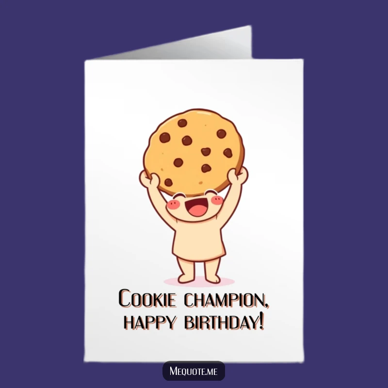 Free Printable Birthday Card: Cookie Champion Character, Perfect DIY Downloadable Gift!