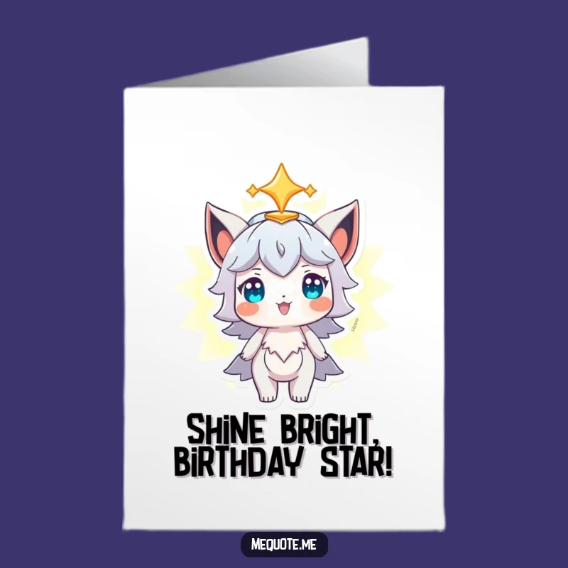 Free Printable Birthday Card: Proud Aura Character - Funny Downloadable Gift
