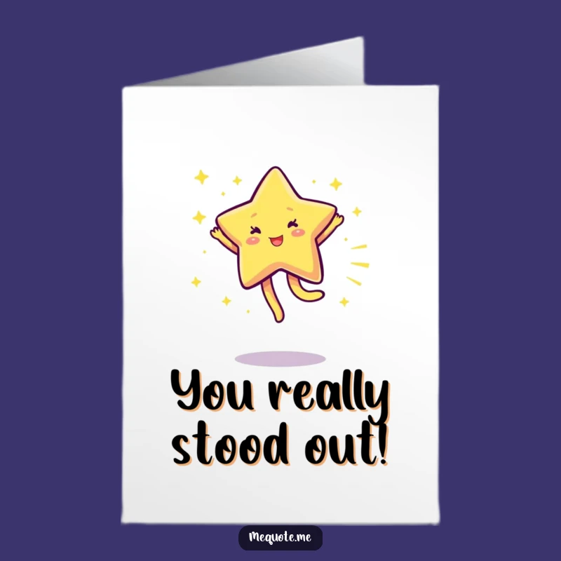 Free Printable Star Congrats Card: Joyful Cartwheel Downloadable Gift