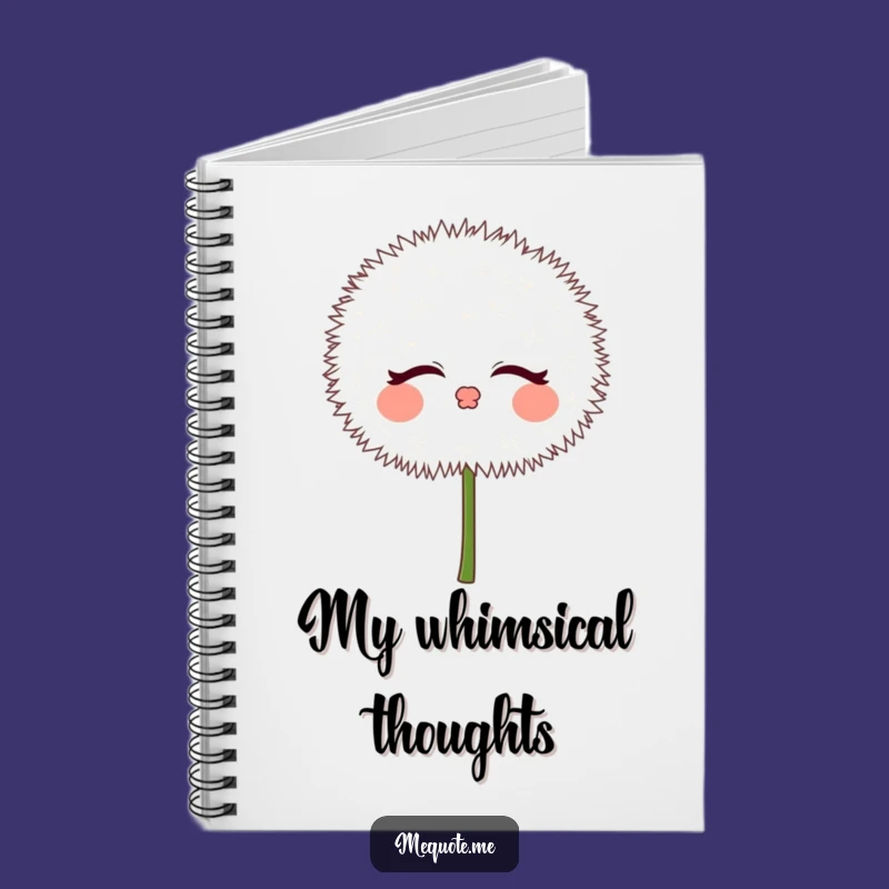 Funny Dandelion Puff Kisses Notebook: Jot Down Your Sweetest Thoughts