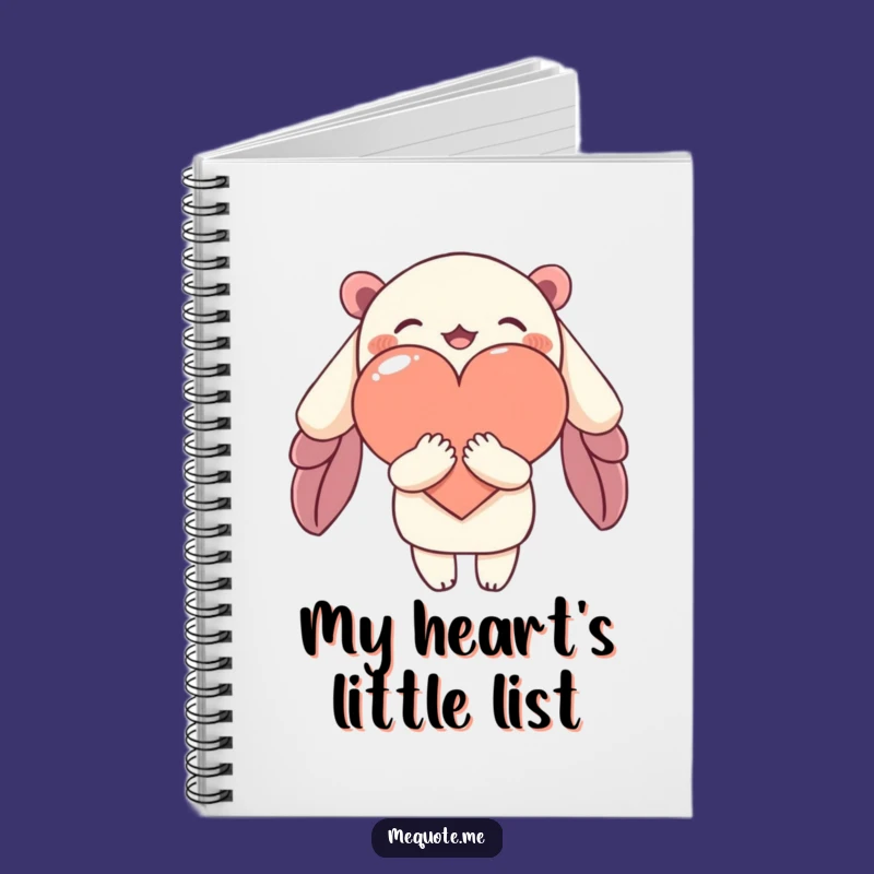 Funny Notebook: Character Hugs Heart, Write Love Letters & Ideas!