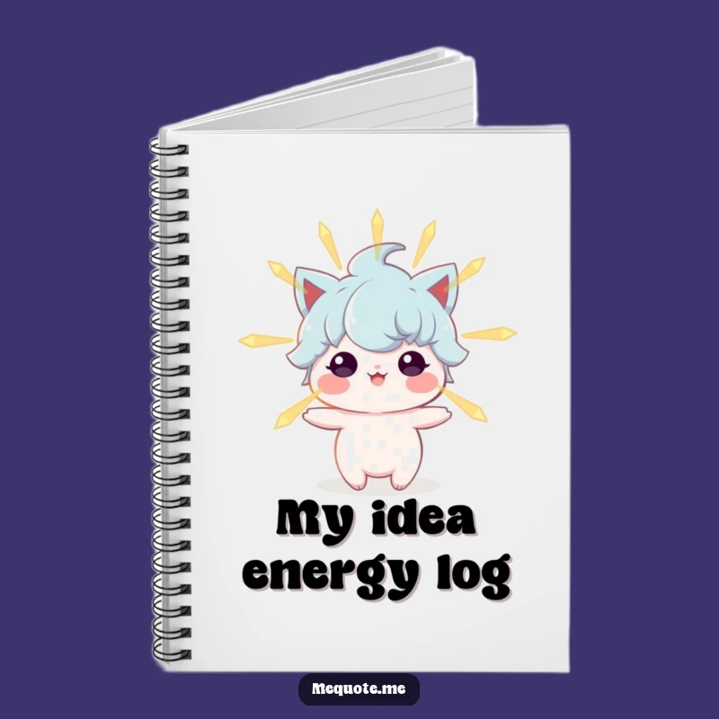 Funny Notebook: Positive Energy Character Glow, Journal Your Bright Ideas!