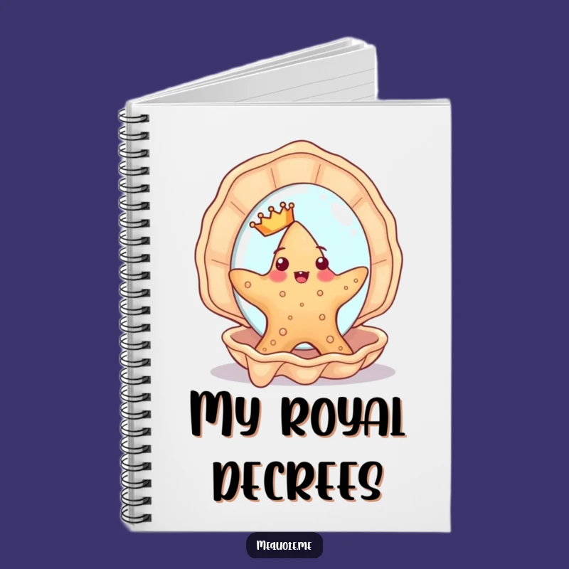 Funny Starfish Vanity Notebook: Regal Design, Perfect Humorous Gift