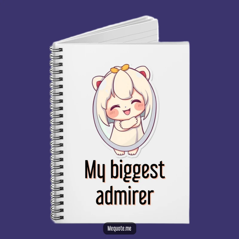 Funny Notebook: Cute Character Embraces Reflection, Journal Your Hilarious Thoughts