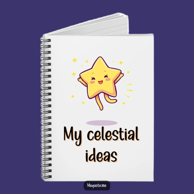 Funny Sparkling Star Cartwheel Notebook: Jot Down Bright Ideas