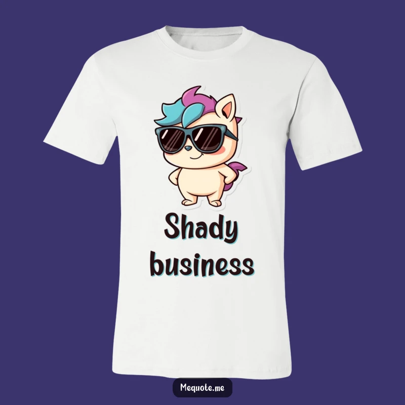 Funny Cool Character T-Shirt: Wear Your Confidence with this Hilarious Smirking Tee