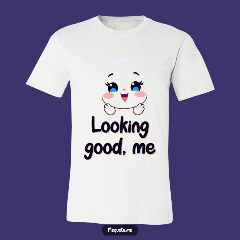 Funny Mirror Joy T-Shirt: Wear Pure Happiness with this Hilarious Reflection Tee