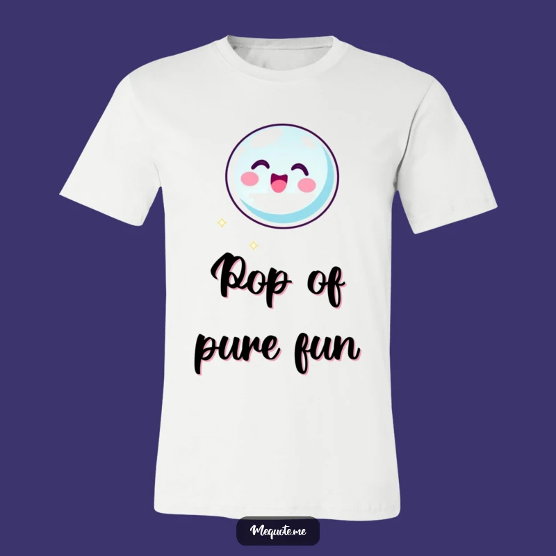 Funny Bubble T-Shirt: Floating Glee Icon Character, Perfect Cheerful Gift Tee